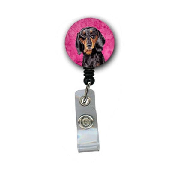 Teachers Aid Dachshund Retractable Badge Reel Or Id Holder With Clip TE242064